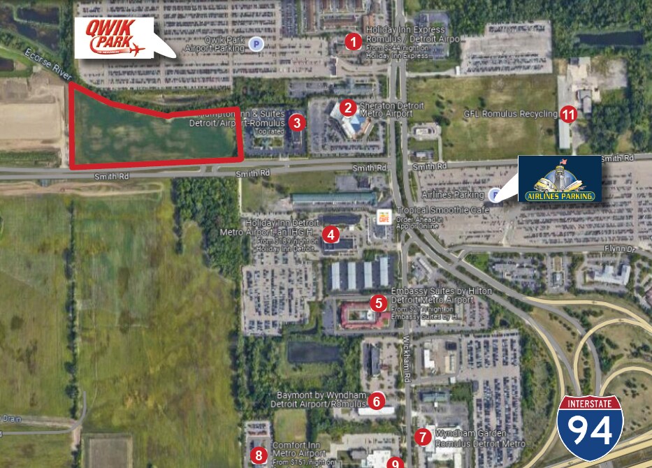 12.88 Acres Smith Road, Romulus, MI à vendre Photo principale– Image 1 sur 2