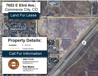 Plus de détails pour E 7652 E 83rd Ave - LAND, Commerce City, CO - Terrain à louer