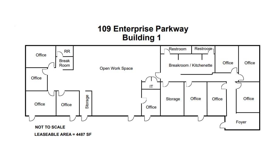 109 Enterprise Pky, Boerne, TX 78006 - Lot Building 1 - - Plan d’étage - Image 1 of 1