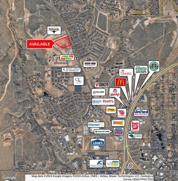 Tascosa Rd W of Amarillo Blvd, Amarillo, 79124, Amarillo, TX à vendre - Photo principale – Image 1 sur 3