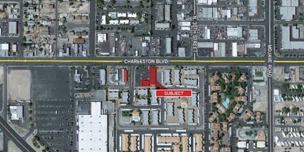 2885 E Charleston Blvd, Las Vegas, NV - Vue aérienne  vue de carte
