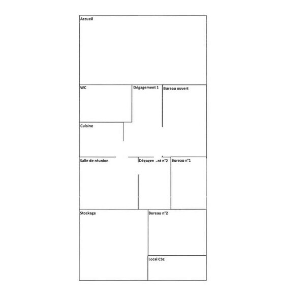 Bureau dans Souffelweyersheim à louer - Plan d’étage – Image 2 sur 2