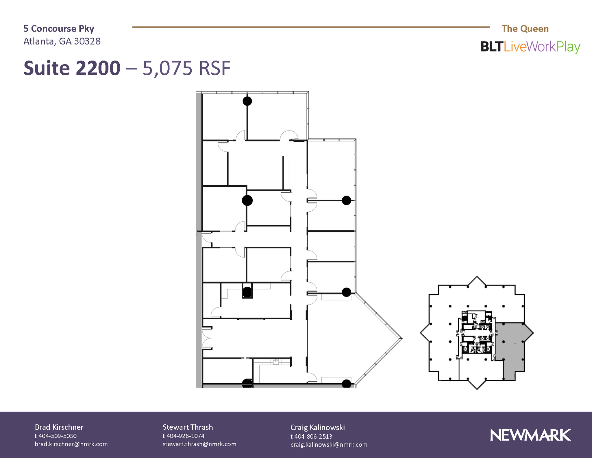 6 Concourse Pky NE, Atlanta, GA à louer Plan d’étage– Image 1 sur 1