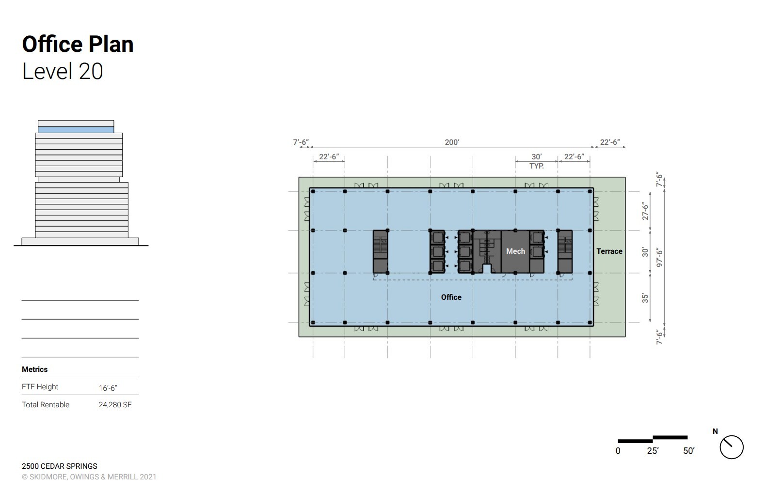 2500 Cedar Springs Rd, Dallas, TX à louer Plan d’étage– Image 1 sur 1
