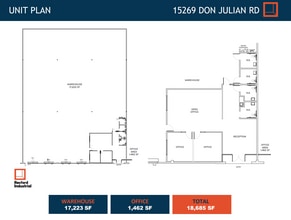 15317-15339 E Don Julian Rd, City of Industry, CA à louer Plan d’étage– Image 1 sur 1