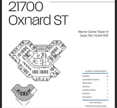 21600 Oxnard St, Woodland Hills, CA à louer Plan d’étage– Image 1 sur 1
