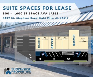 Plus de détails pour 4409 Saint Stephens Rd, Eight Mile, AL - Local commercial à louer