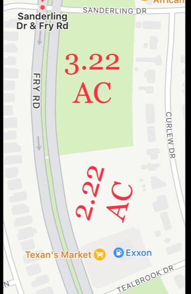 Fry Rd at Sanderling Rd, Cypress, TX à vendre - Photo principale – Image 1 sur 1