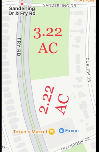 Plus de détails pour Fry Rd at Sanderling Rd, Cypress, TX - Terrain à vendre