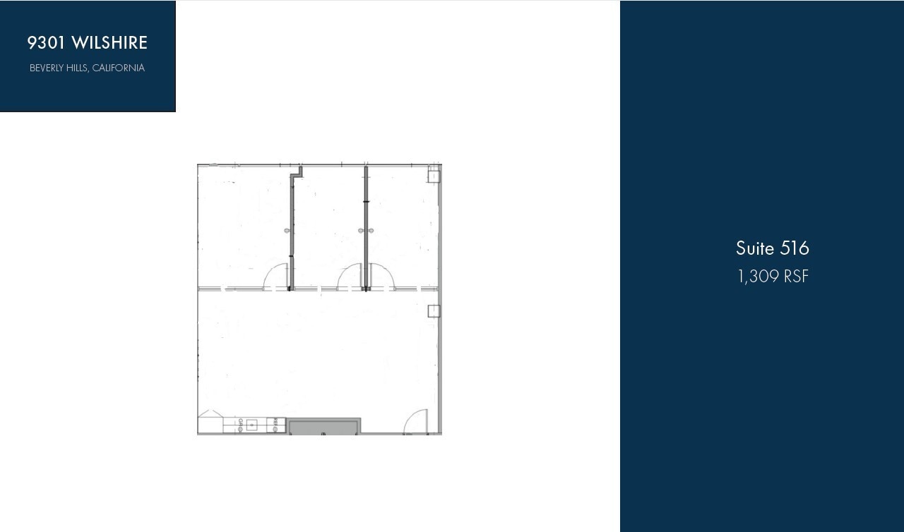 9301 Wilshire Blvd, Beverly Hills, CA à louer Plan d’étage– Image 1 sur 1