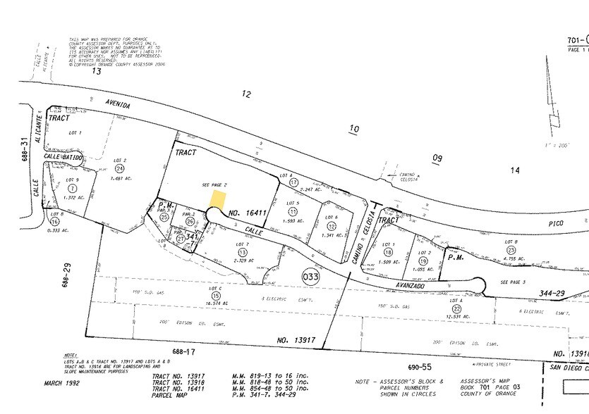 1317 Calle Avanzado, San Clemente, CA à louer - Plan cadastral – Image 2 sur 7