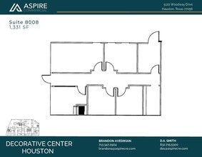 5120 Woodway Dr, Houston, TX à louer Plan d’étage– Image 1 sur 3