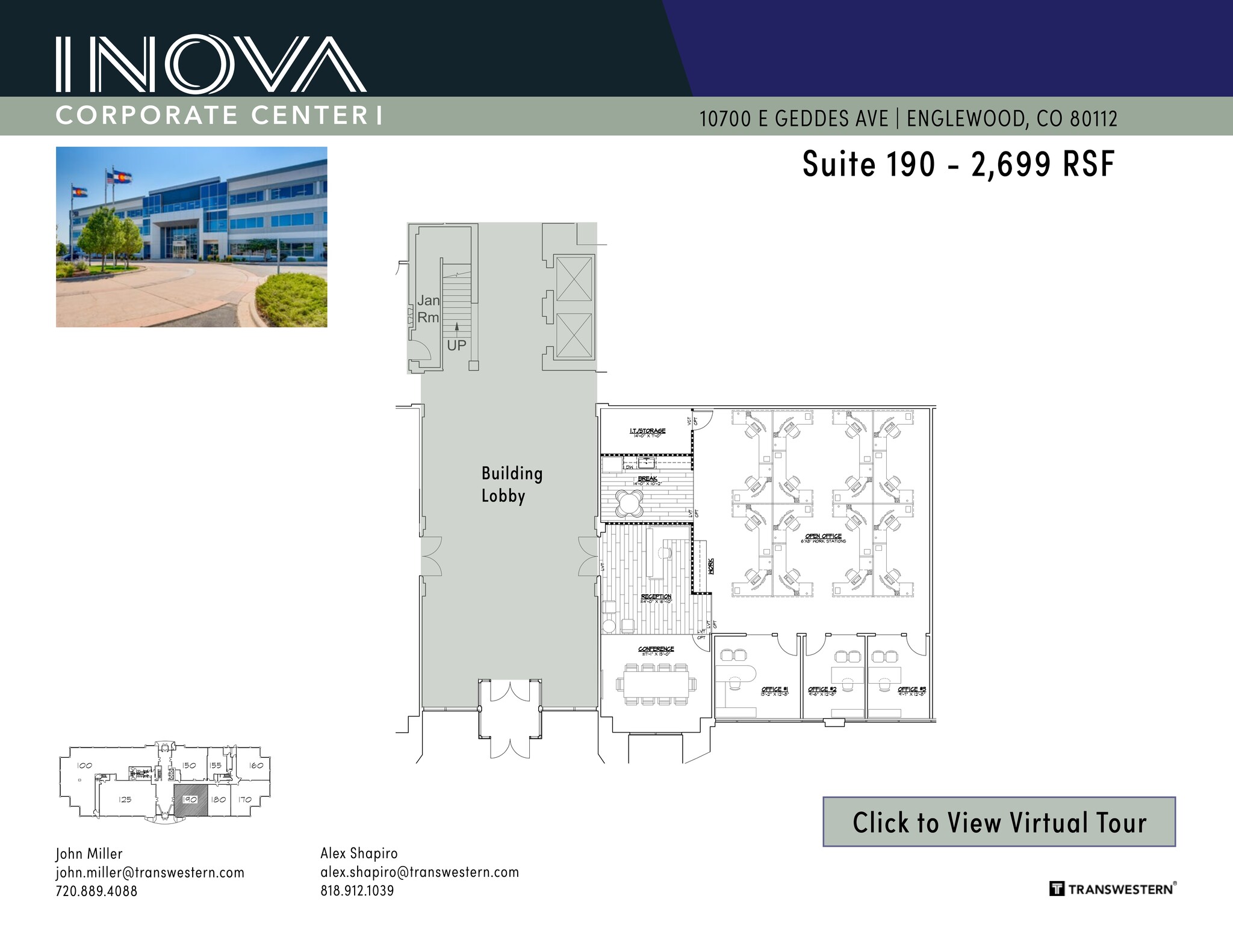 10700 E Geddes Ave, Englewood, CO à louer Plan de site– Image 1 sur 2