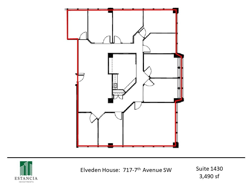 717 7th Ave SW, Calgary, AB à louer Plan d’étage– Image 1 sur 4