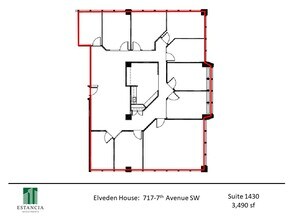 717 7th Ave SW, Calgary, AB à louer Plan d’étage– Image 1 sur 4