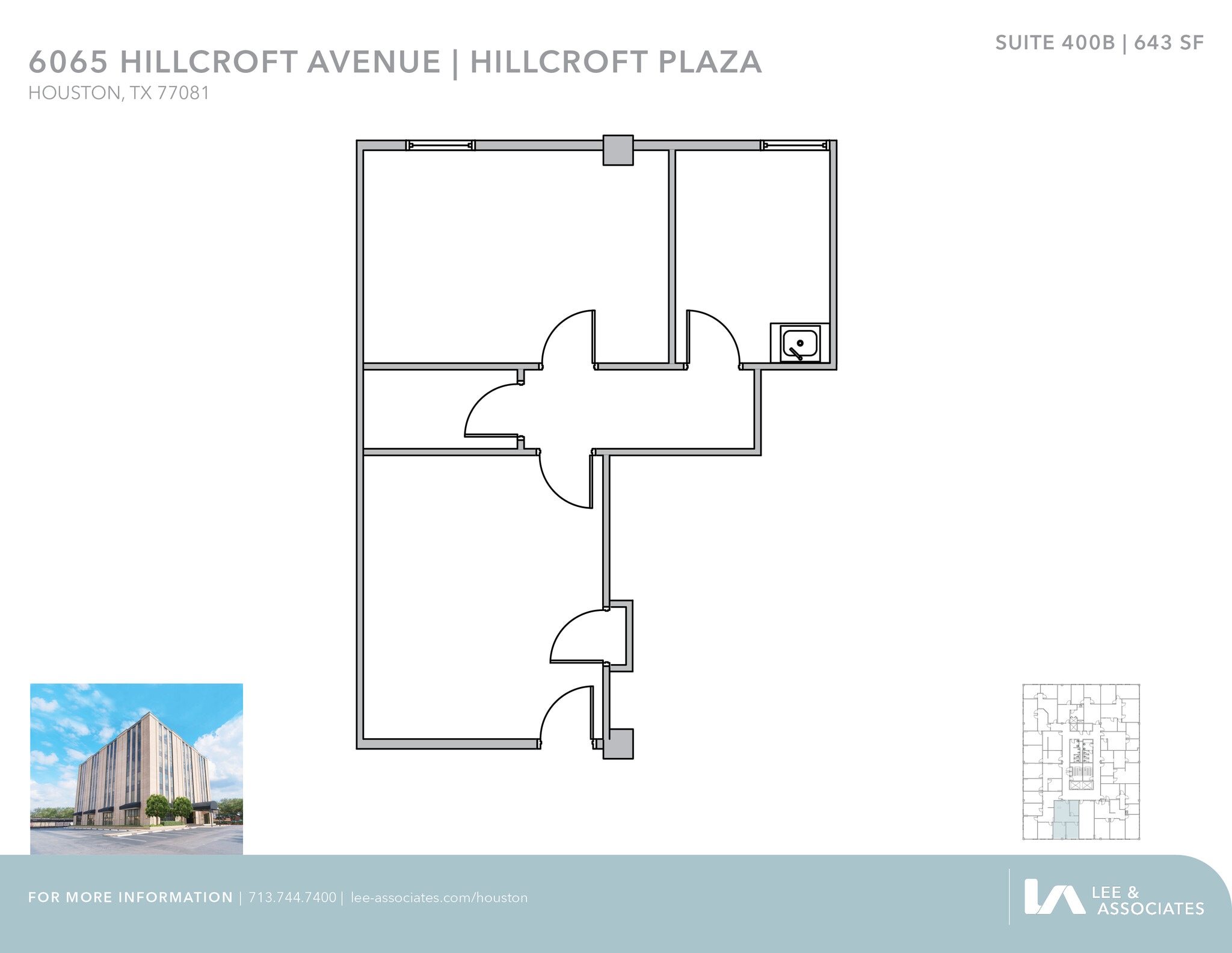 6065 Hillcroft Ave, Houston, TX à louer Plan d’étage– Image 1 sur 1