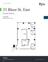 33 Bloor St E, Toronto, ON à louer Plan de site– Image 1 sur 2