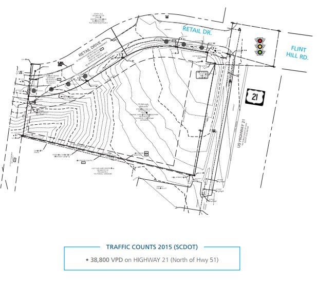 Highway 21 & Flint Hill Rd, Fort Mill, SC à louer - Plan de site – Image 2 sur 2