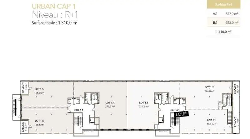 Aix-en-Provence, BDR 13290 - Lot 1.5 -  - Plan d’étage - Image 1 of 8