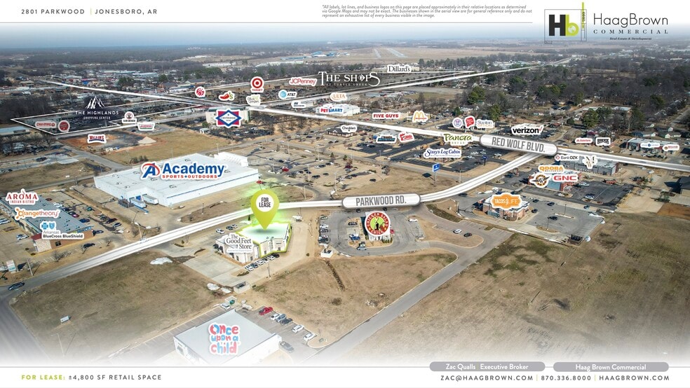 2801 Parkwood Rd, Jonesboro, AR à louer - Aérien – Image 3 sur 4