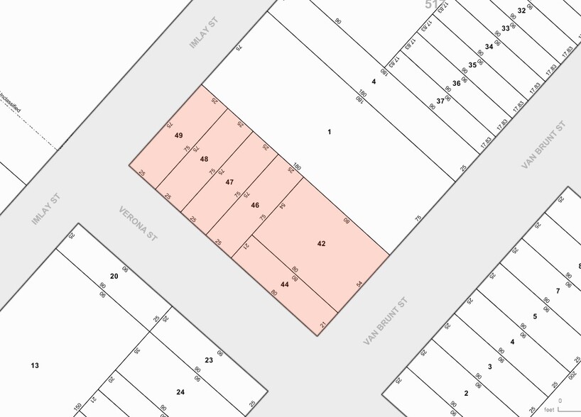 270-272-274 Van Brunt St, Brooklyn, NY à louer - Plan cadastral – Image 2 sur 5