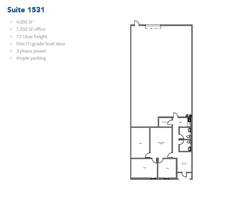 1509-1521 Central Park Dr, Hurst, TX à louer Plan d’étage– Image 1 sur 1