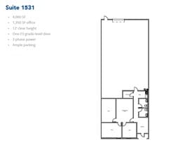 1509-1521 Central Park Dr, Hurst, TX à louer Plan d’étage– Image 1 sur 1