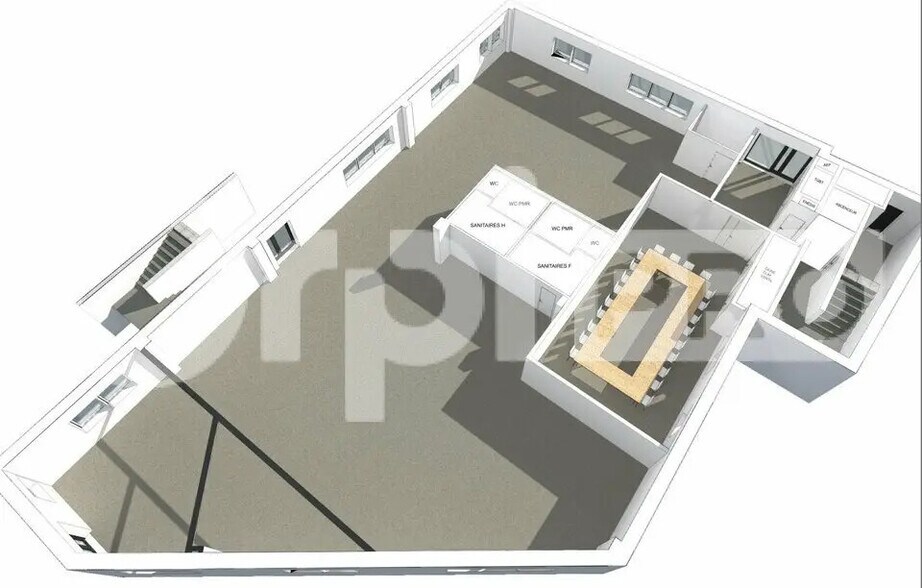 Bureau dans Puilboreau à louer - Plan d’étage – Image 1 sur 3