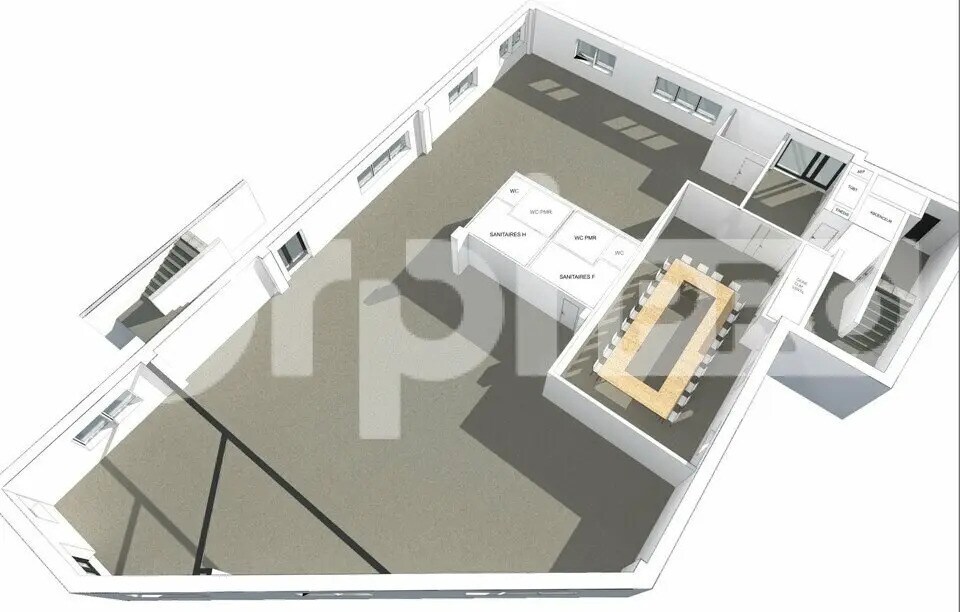 Bureau dans Puilboreau à louer Plan d’étage– Image 1 sur 4