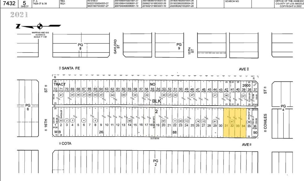 1470-1472 Cota Ave, Long Beach, CA à vendre - Plan cadastral – Image 2 sur 18