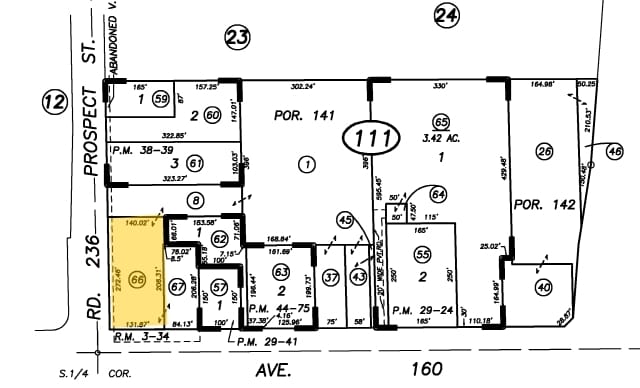 1174 W Henderson Ave, Porterville, CA à vendre - Plan cadastral – Image 3 sur 13