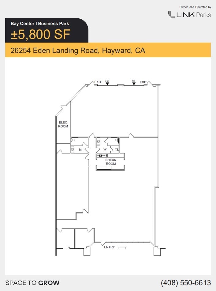 3582-3588 Arden Rd, Hayward, CA à louer Plan d’étage– Image 1 sur 1