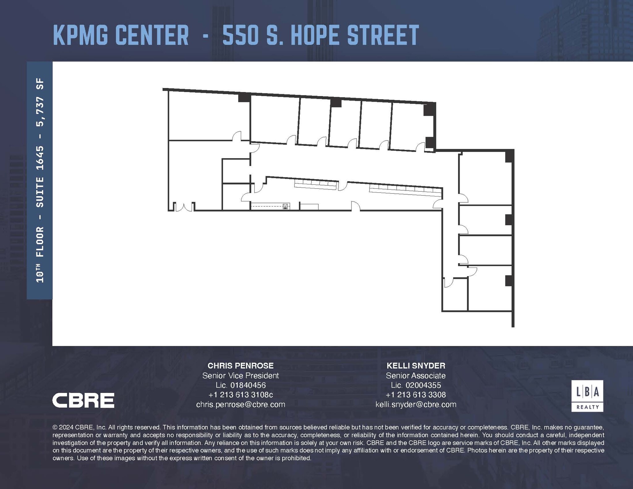 550 S Hope St, Los Angeles, CA à louer Plan d’étage– Image 1 sur 1