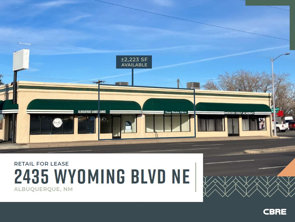 2433-2439 Wyoming Blvd NE, Albuquerque, NM à louer Photo principale– Image 1 sur 6