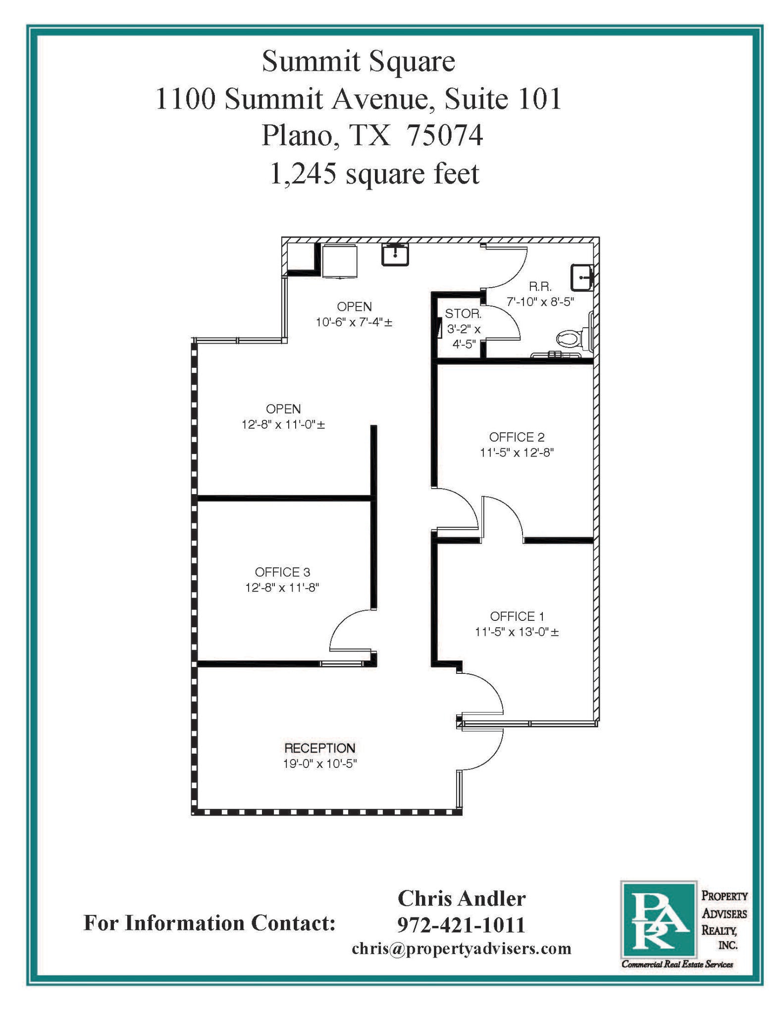 1100 Summit Ave, Plano, TX à louer Plan d’étage– Image 1 sur 1