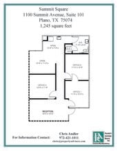 1100 Summit Ave, Plano, TX à louer Plan d’étage– Image 1 sur 1