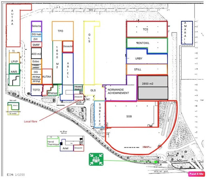Local d’activités dans Le Grand-Quevilly à louer - Plan d’étage – Image 2 sur 3