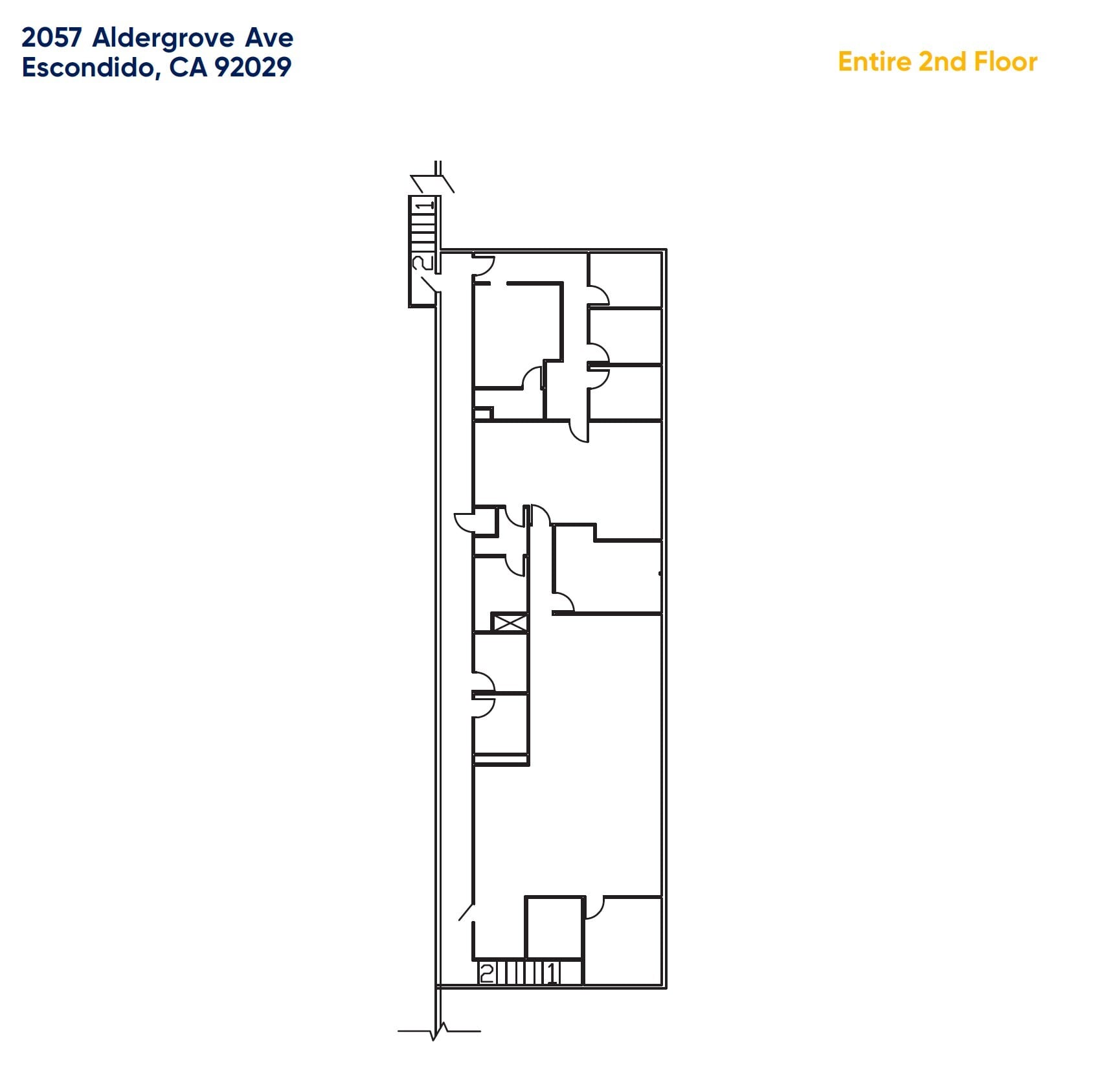 2057 Aldergrove Ave, Escondido, CA à louer Plan d’étage– Image 1 sur 1
