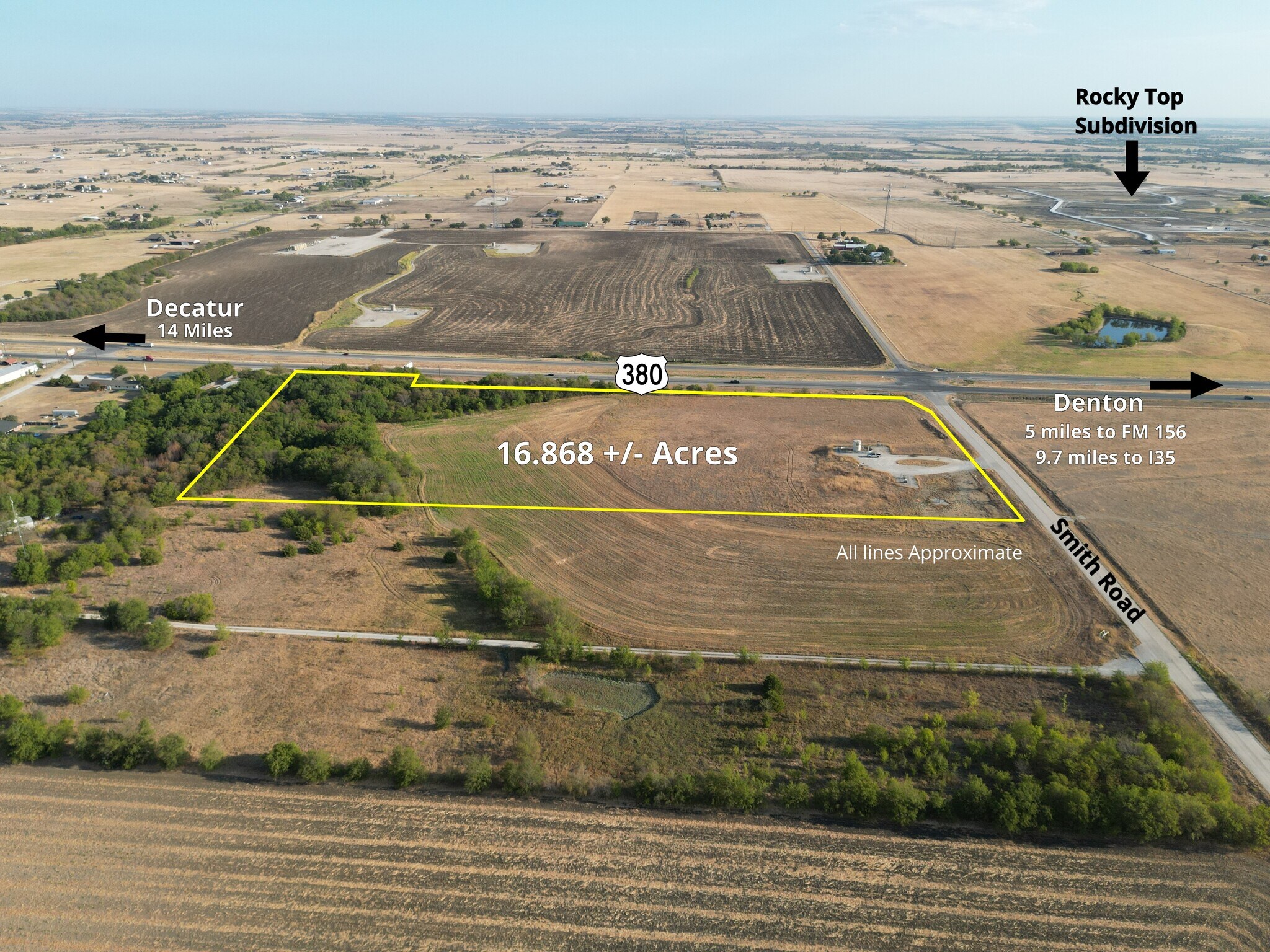 TBD HWY 380, Ponder, TX à vendre Aérien– Image 1 sur 3