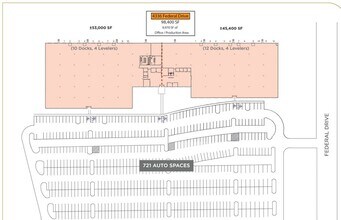 4336 Federal Dr, Greensboro, NC à louer Plan d’étage– Image 2 sur 2
