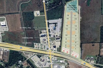 IH-10 near Hwy 62, Orange, TX - Vue aérienne  vue de carte - Image1