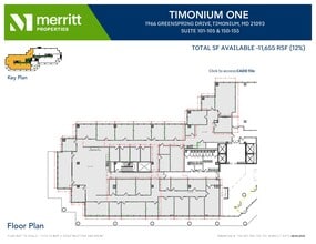 1966 Greenspring Dr, Timonium, MD à louer Plan d’étage– Image 1 sur 1
