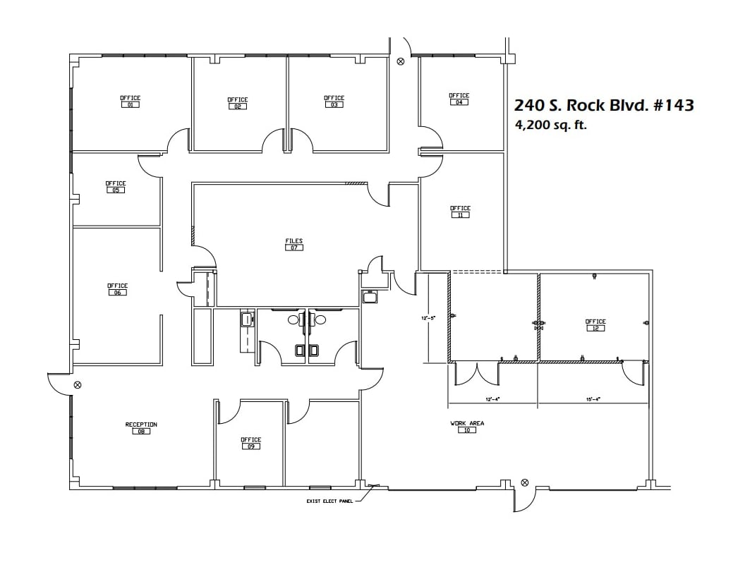 240 S Rock Blvd, Reno, NV à louer Plan d’étage type– Image 1 sur 1