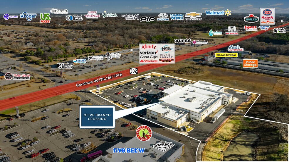 5077 Goodman Rd, Olive Branch, MS à vendre - Photo de l’immeuble – Image 3 sur 5