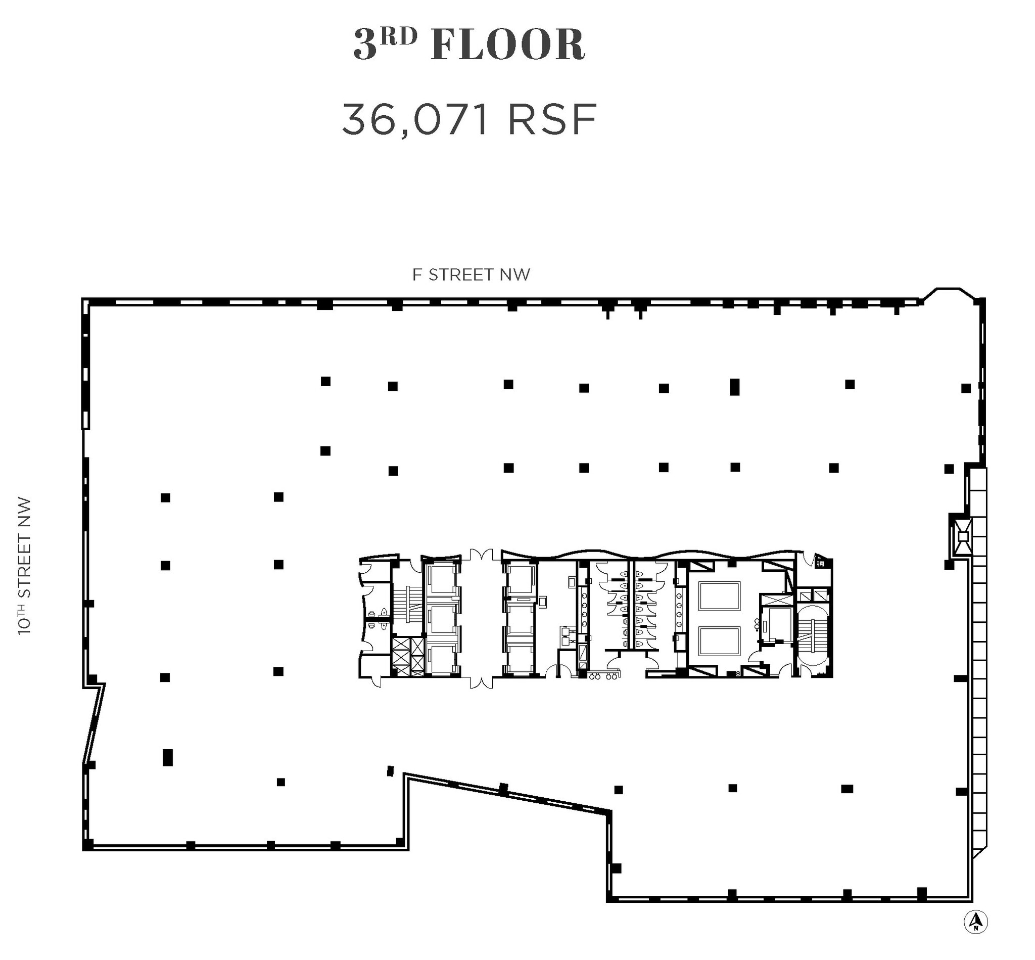 950 F St NW, Washington, DC à louer Plan d’étage– Image 1 sur 1