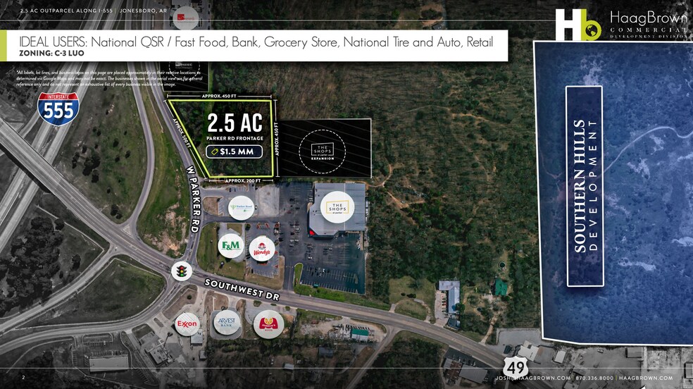 Parker Rd, Jonesboro, AR à vendre - Aérien – Image 2 sur 10