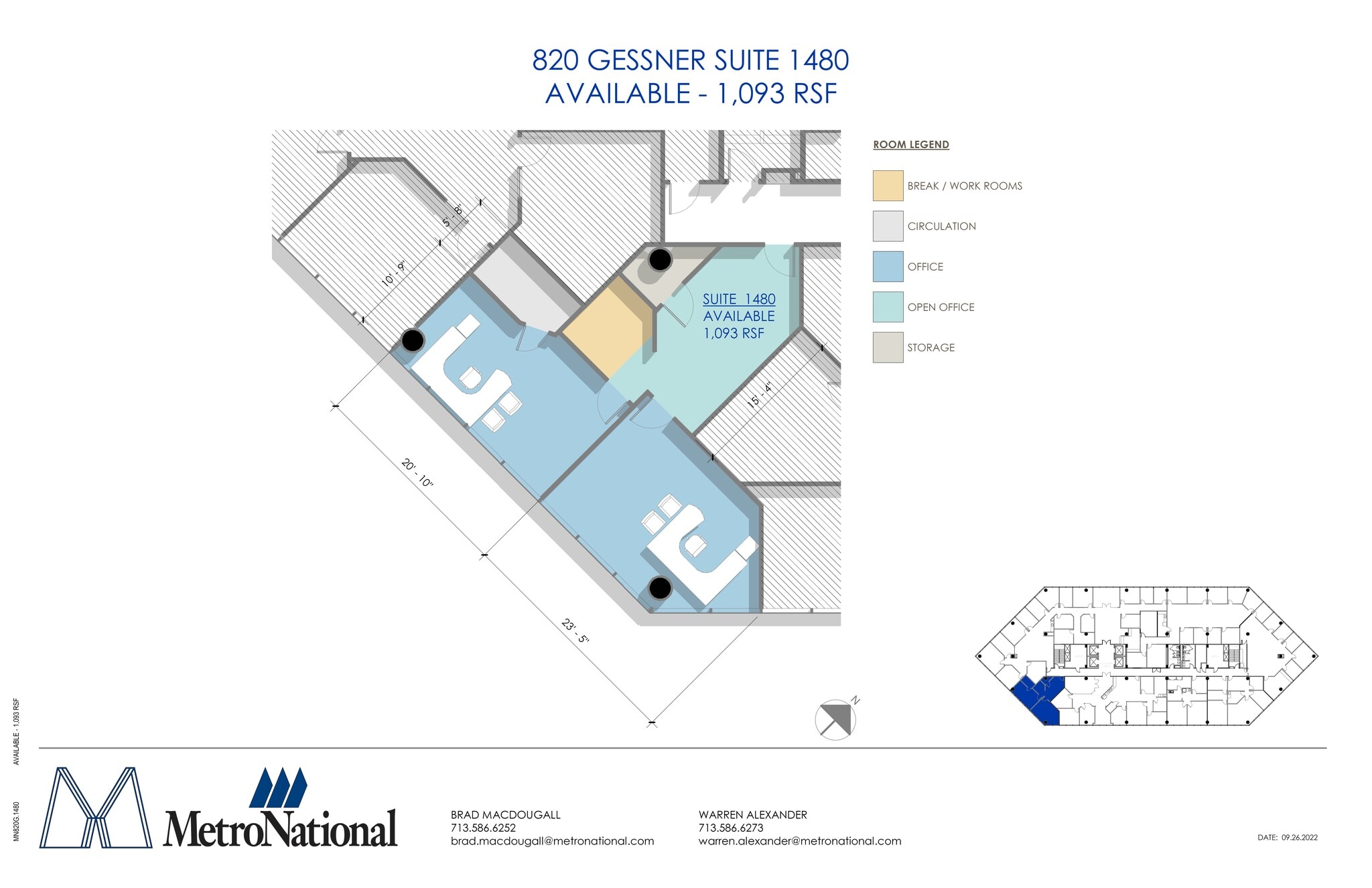820 Gessner Rd, Houston, TX à louer Plan de site– Image 1 sur 1