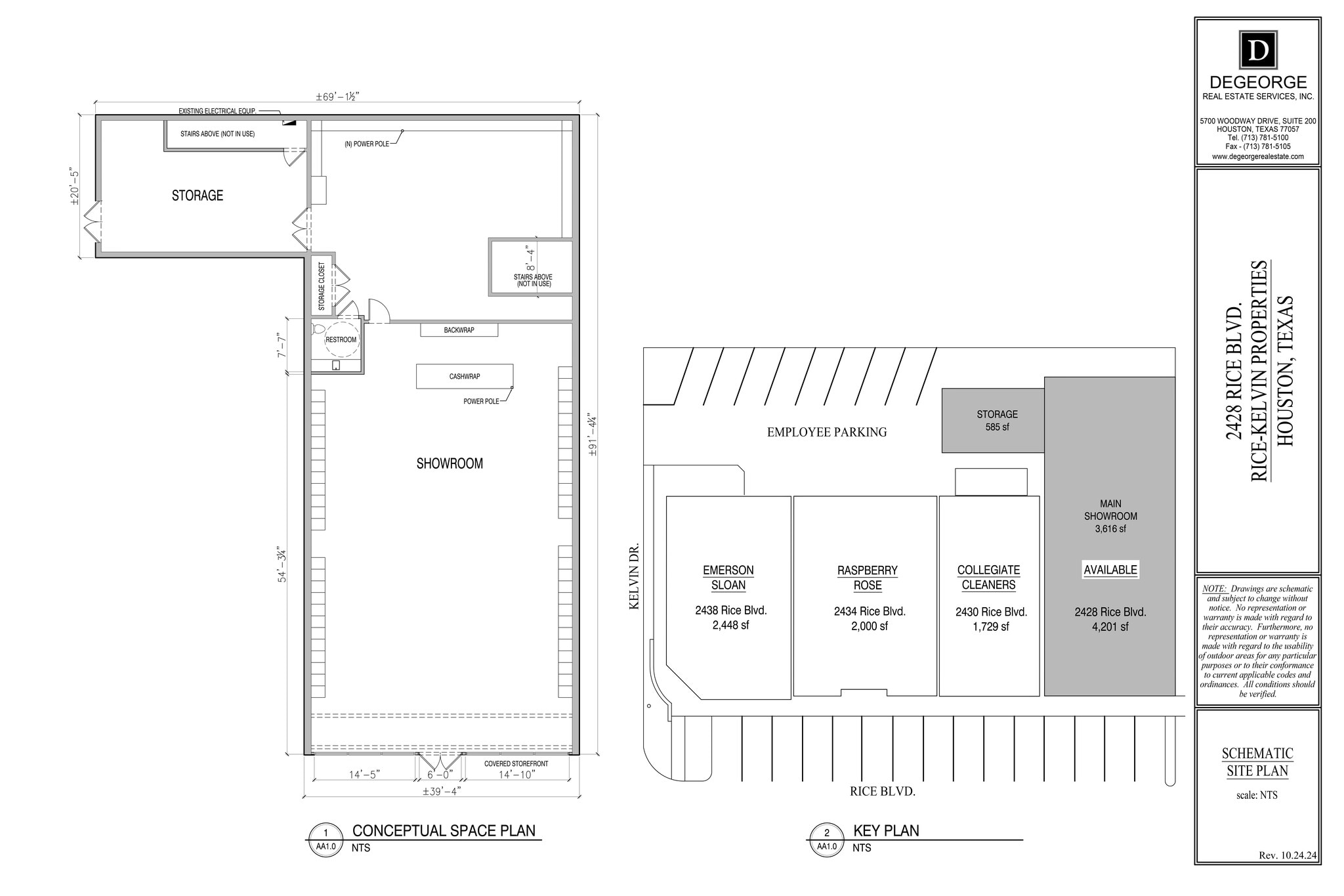 2428-2430 Rice Blvd, Houston, TX à louer Plan de site– Image 1 sur 1