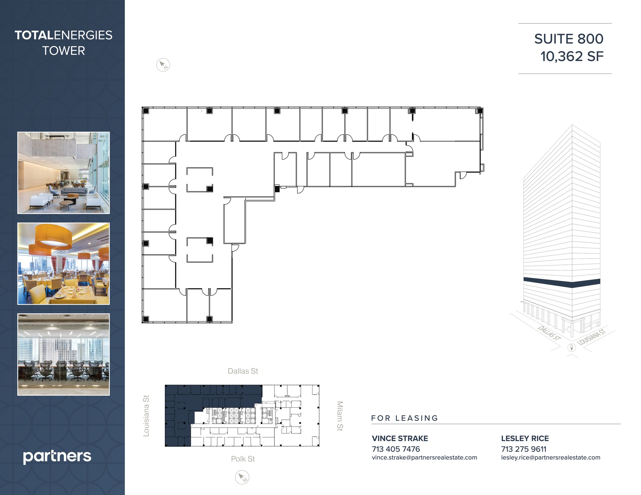 1201 Louisiana St, Houston, TX à louer Plan de site– Image 1 sur 2