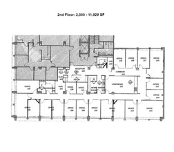 1990 M St NW, Washington, DC à louer Plan d’étage– Image 1 sur 2